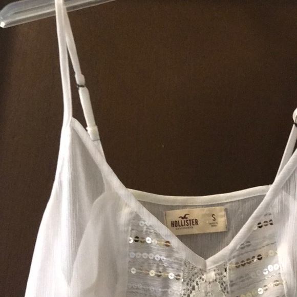 Hollister White Sequin Tank - Picture 3 of 3